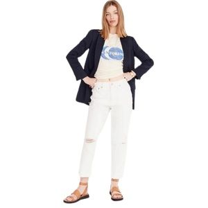 J.Crew Tall slouchy boyfriend jean in white
